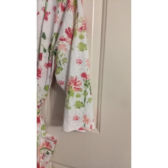 Soft Surroundings Floral Painterly Robe with Tie and Pockets - Picture 7 of 10